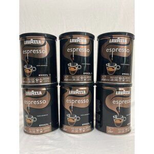 Lavazza Espresso Italiano Ground Coffee 6 Can Bundle 8 oz Each Fresh & Sealed
